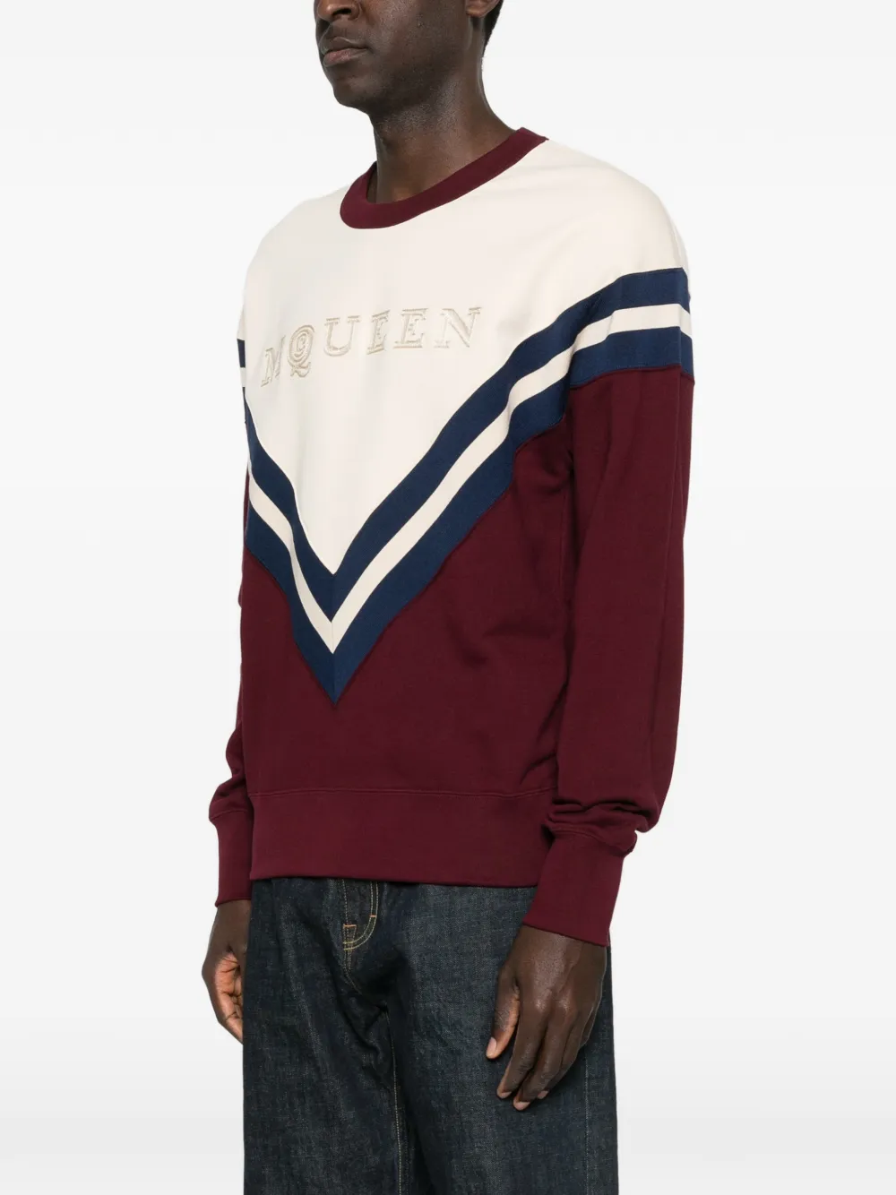 Alexander McQueen Sweater met logo Rood