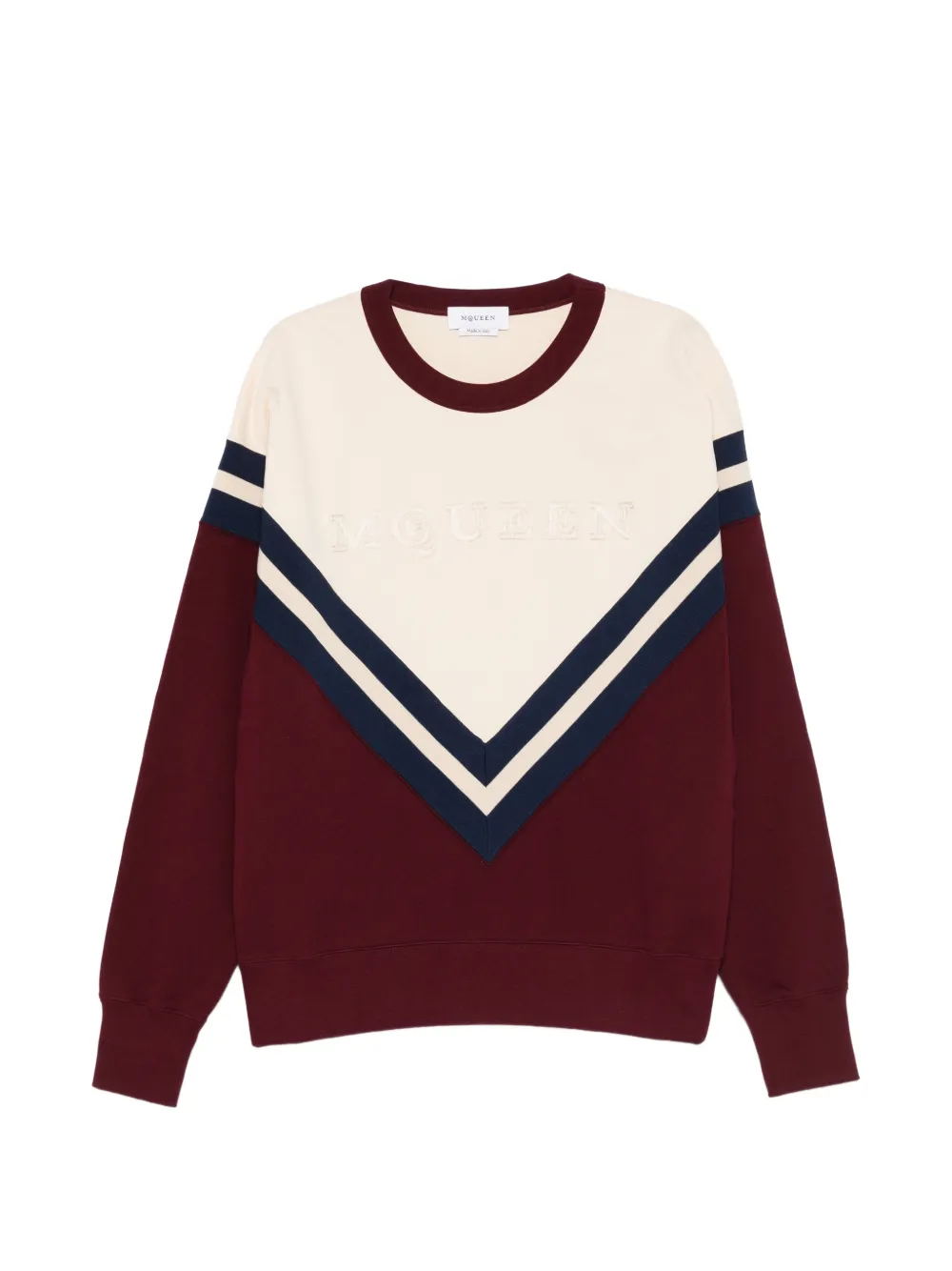 Alexander McQueen v-print logo sweatshirt - Rosso