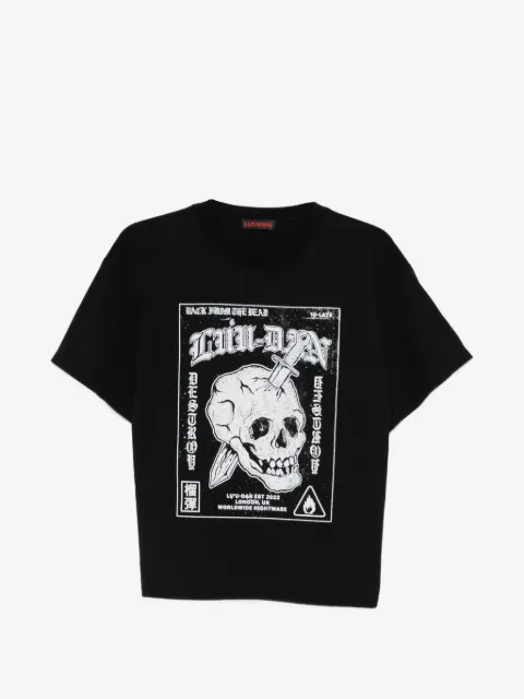 LỰU ĐẠN skull-print T-shirt