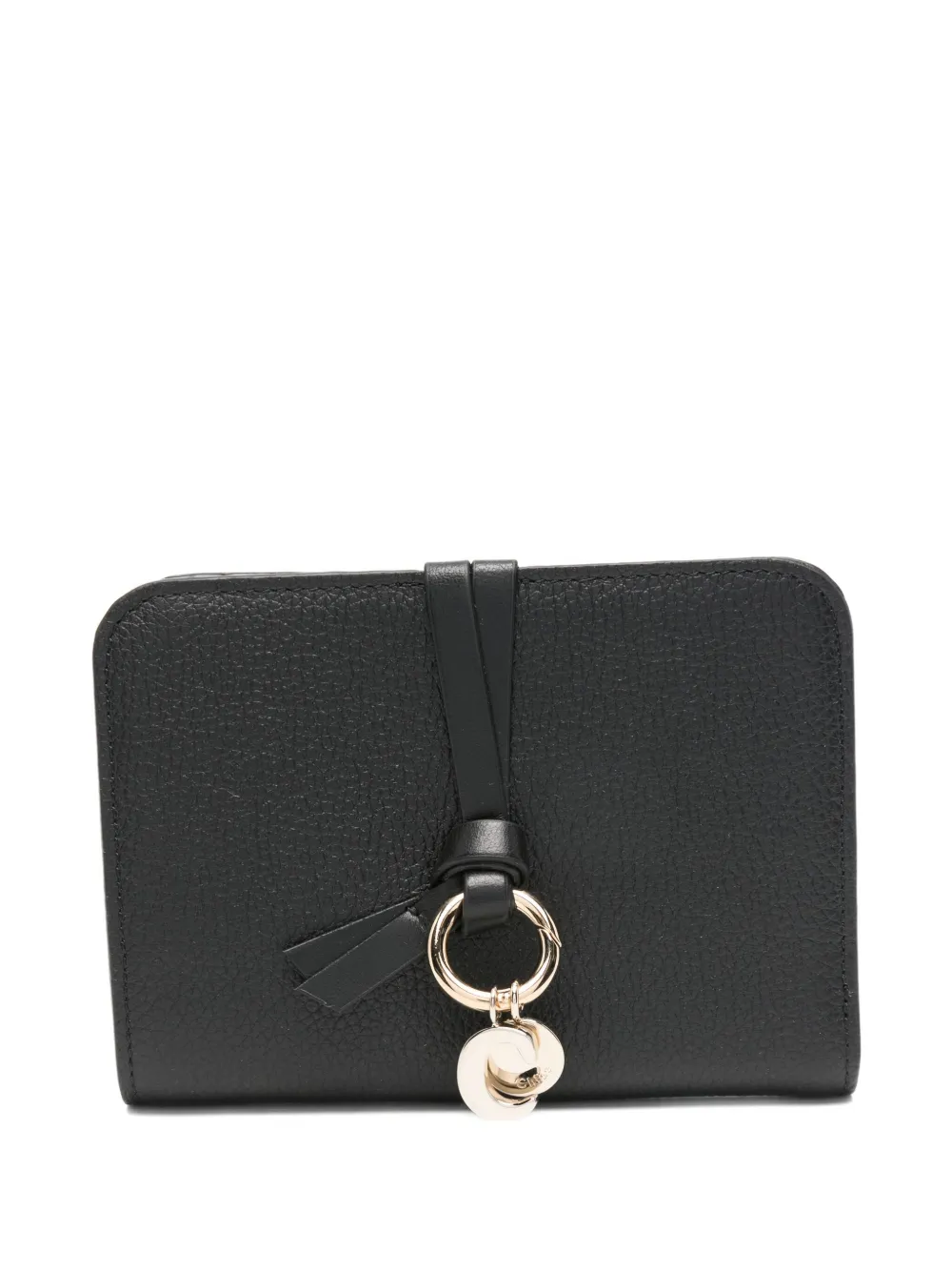 Chloé Charm Detail Wallet In Gray