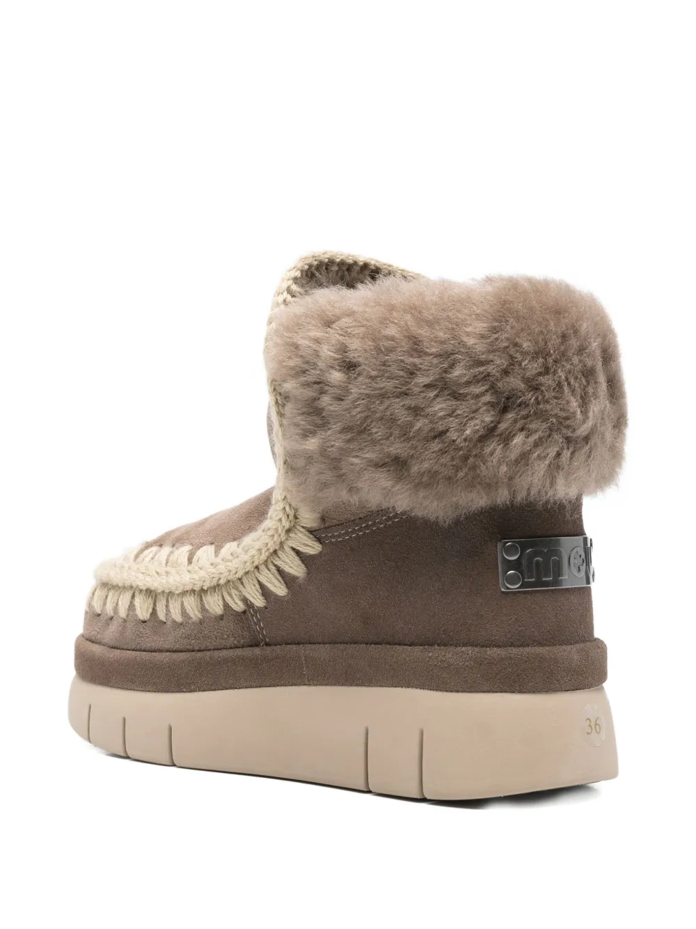 Mou Bounce laarzen met ronde neus Bruin