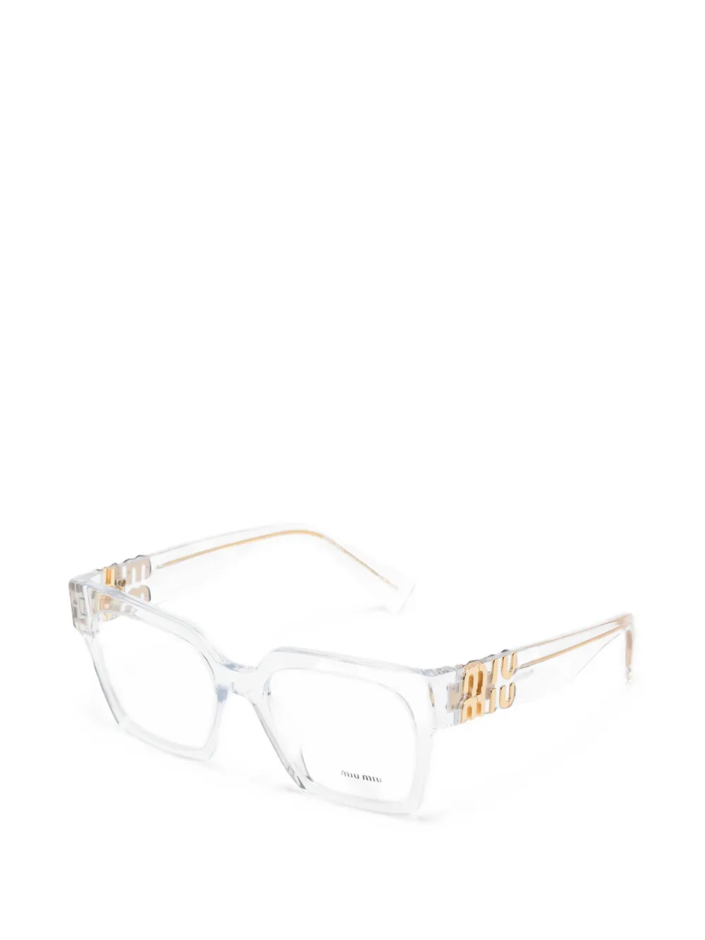 Miu Eyewear Bril met vierkant montuur Wit