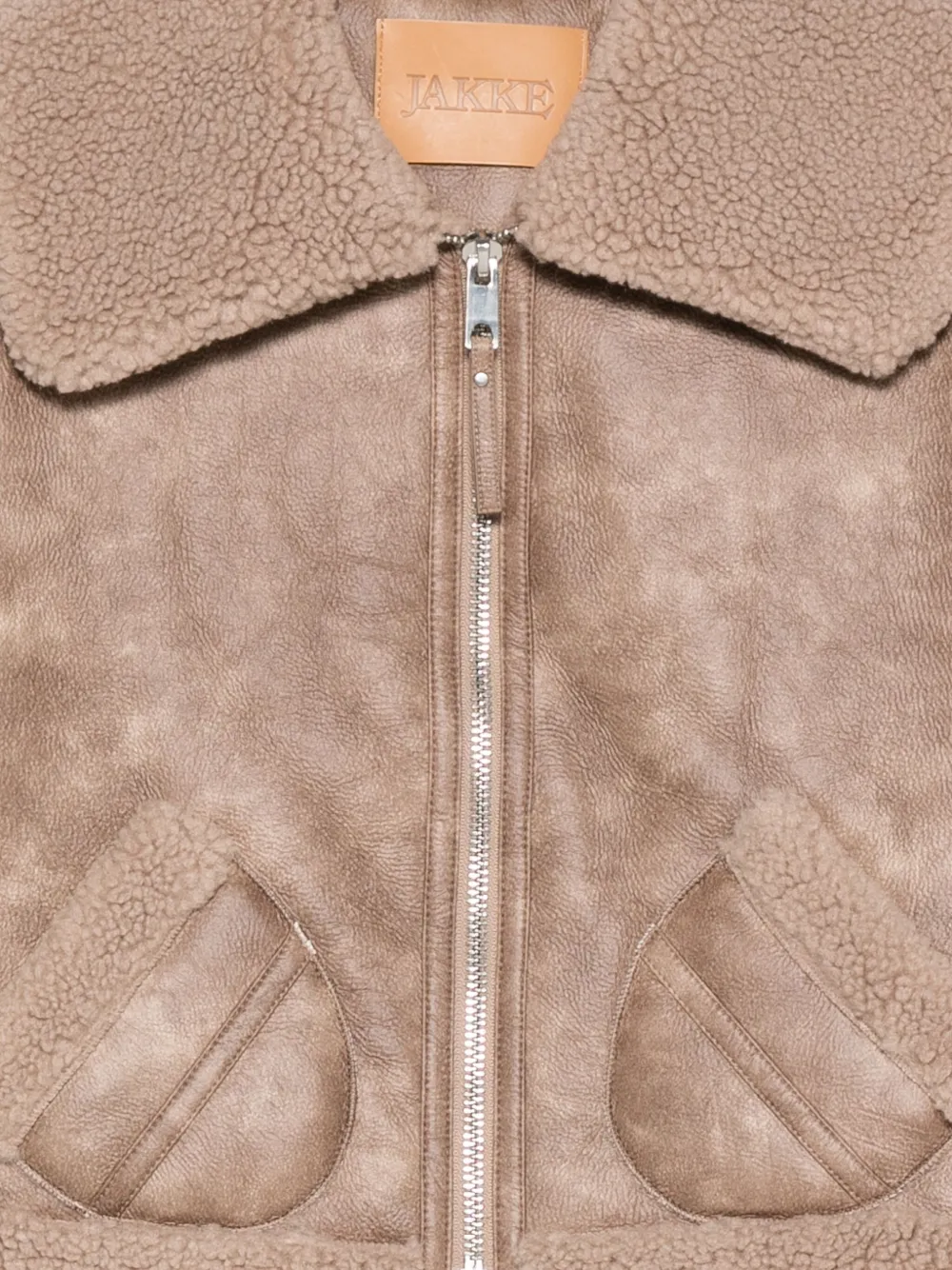  Jakke Shearling-collar Jacket - Neutrals 