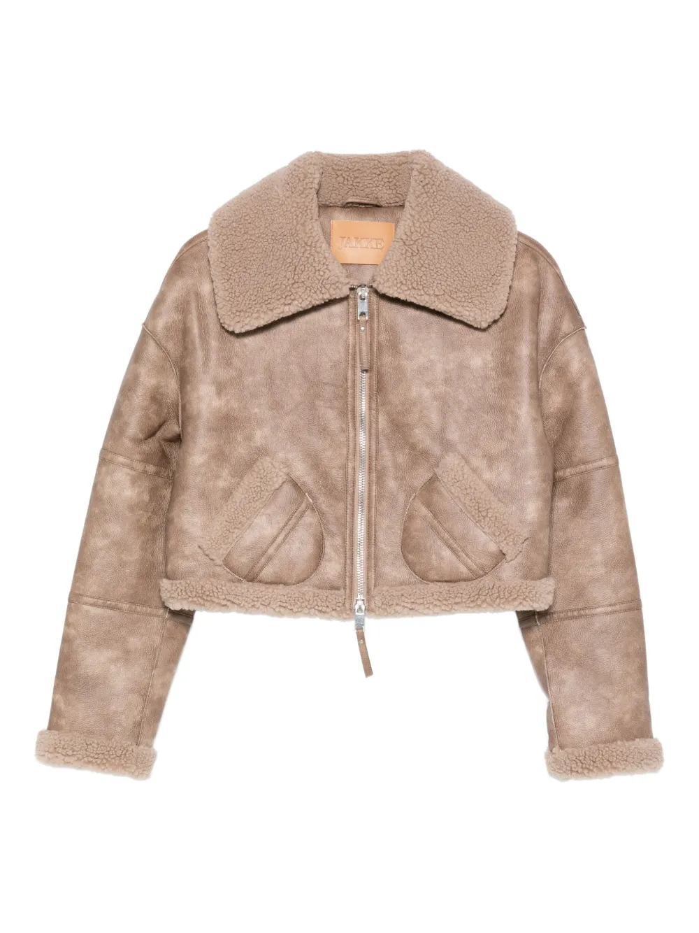 Jakke shearling-collar jacket | Neutrals | Image 1
