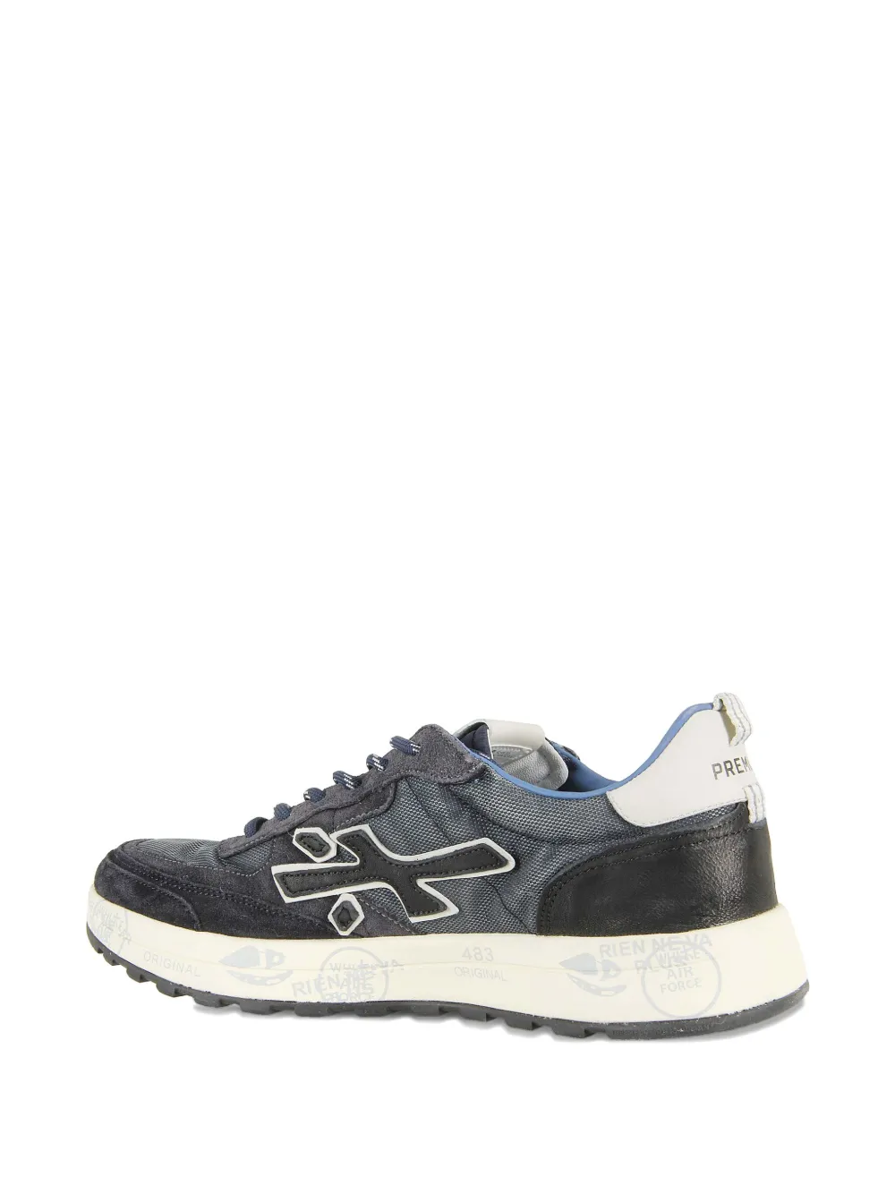Premiata Nous appliqué-detail sneakers Blauw