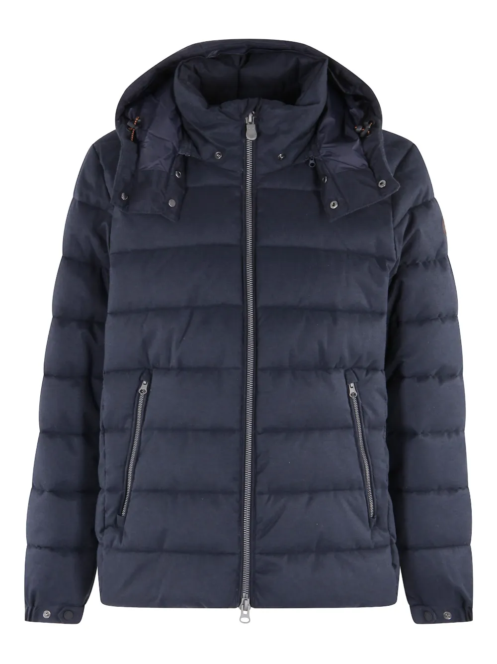 Save The Duck Hooded Zip Padded Jacket In Blue