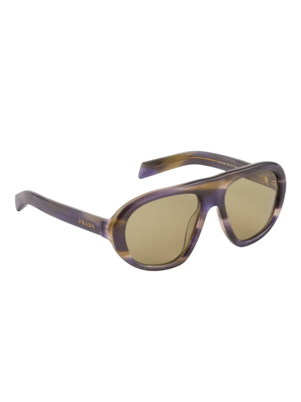 Prada Eyewear Browline zonnebril - Paars