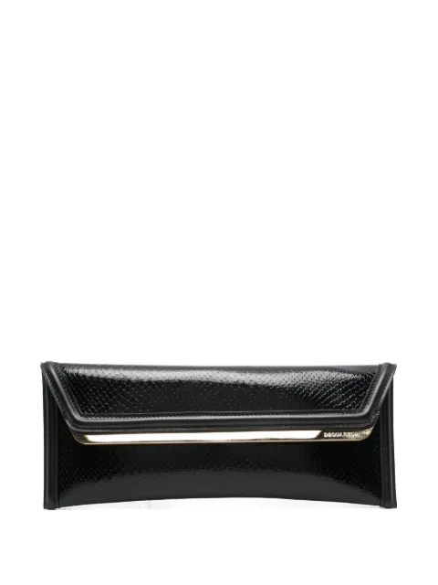 DSQUARED2 metallic-trim leather clutch bag