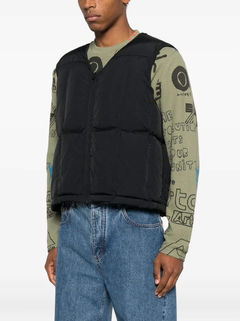 Arte Antwerp Gilet met V-hals Zwart