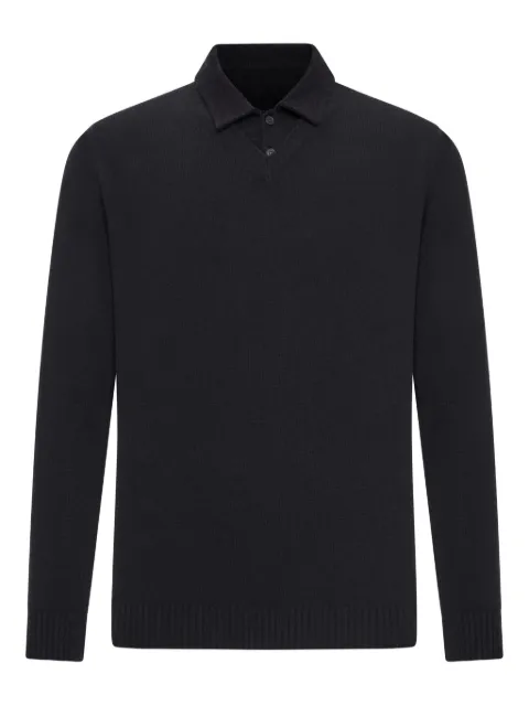 Roberto Collina polo à boutonnière