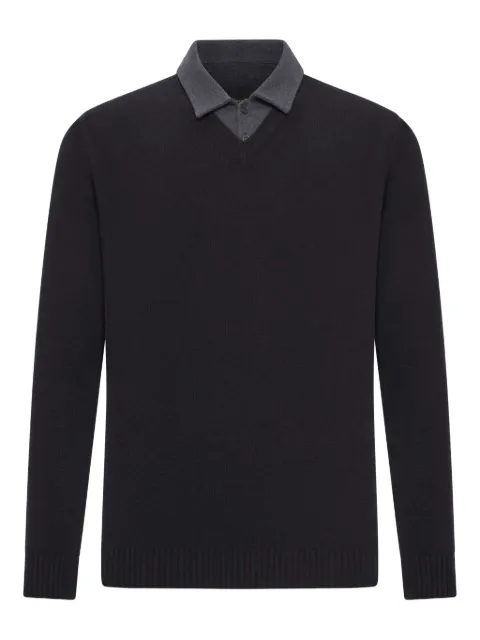 Roberto Collina playera tipo polo de piqué