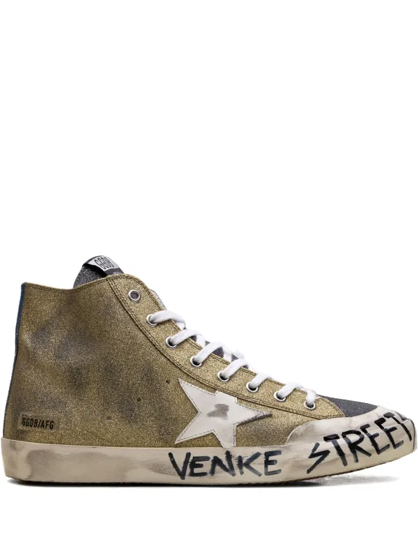 Golden Goose Francy LAB Sneakers in Gold