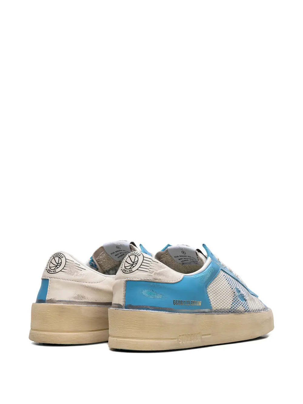 Golden Goose Stardan sneakers met mesh afwerking Blauw