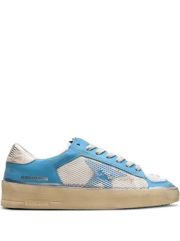 Golden Goose Stardan Mesh-trim Sneakers in Blue