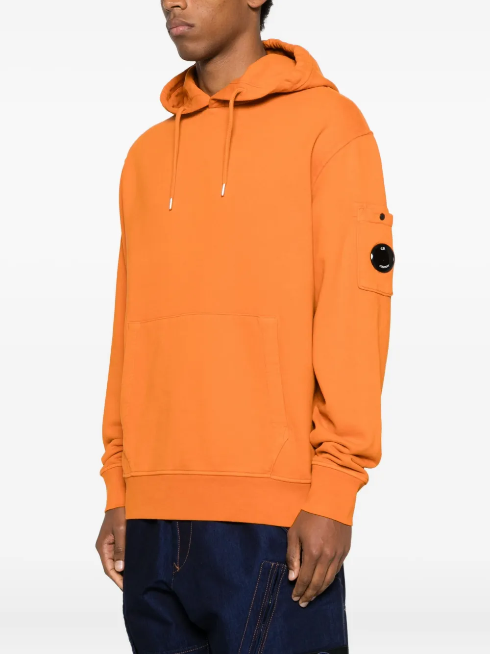 C.P. Company Hoodie met Lens-detail Oranje