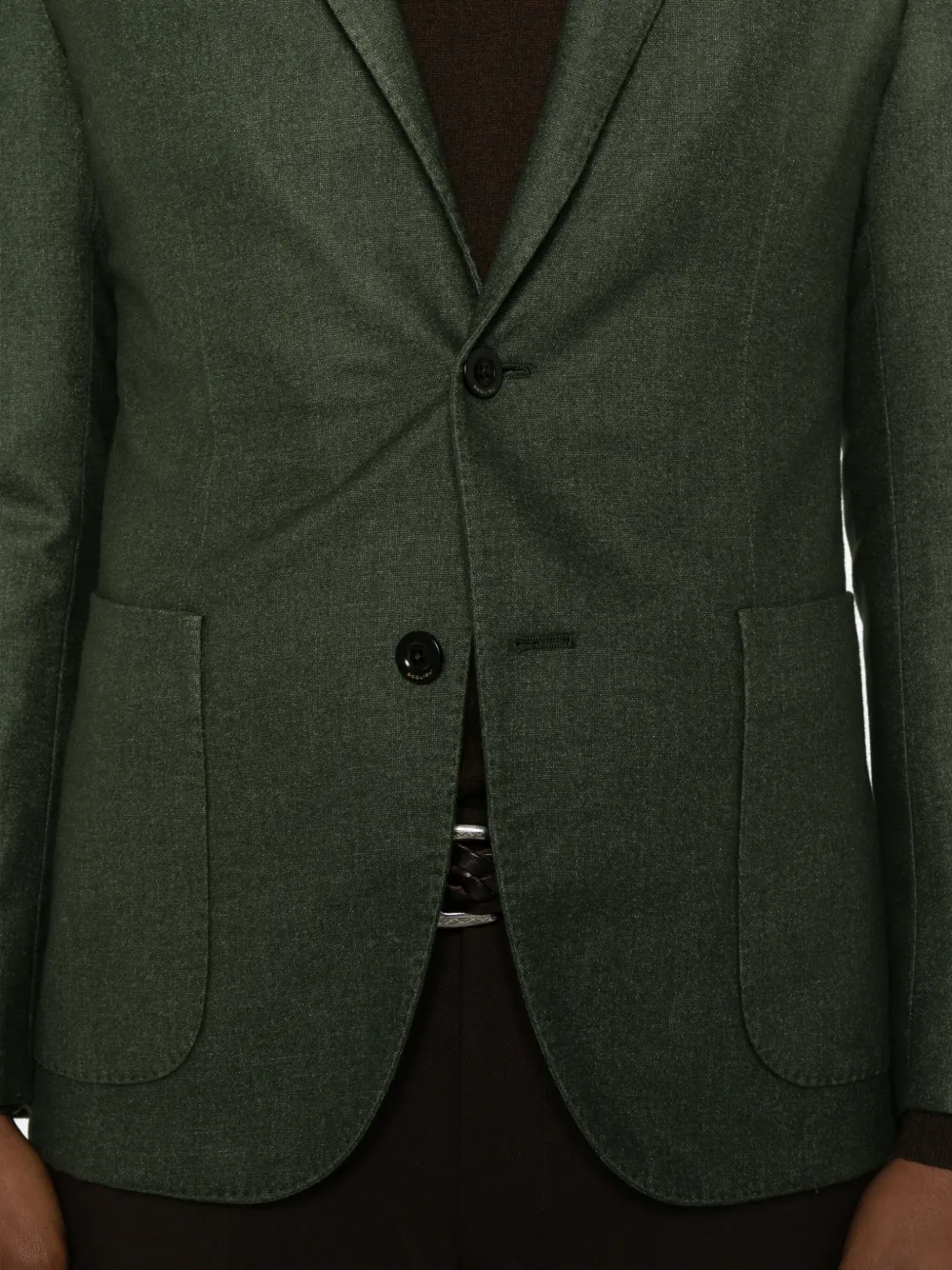 Boglioli K-jacket wollen jack Groen