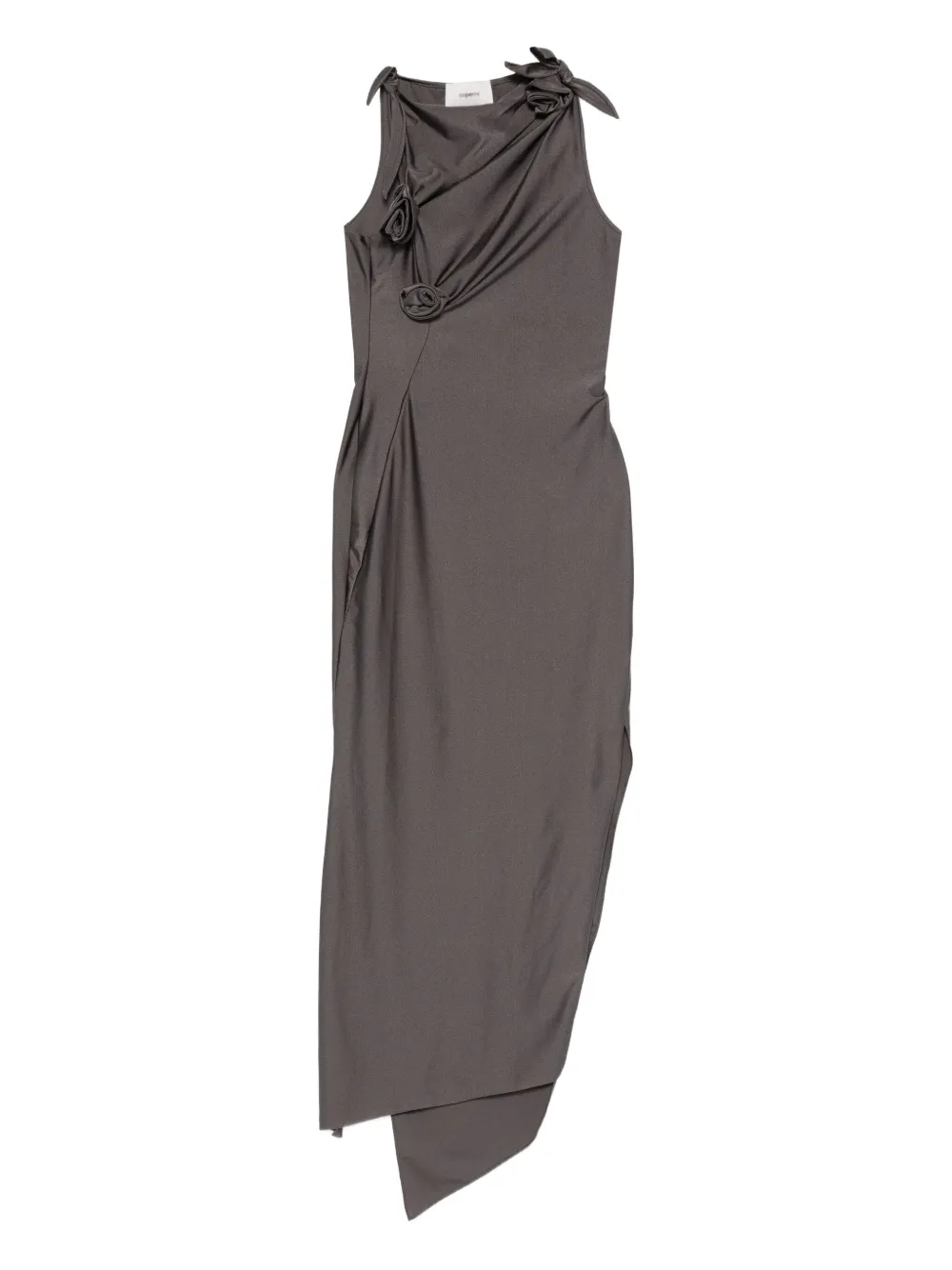 Coperni vestido midi con detalle de nudo | gris | Image 1