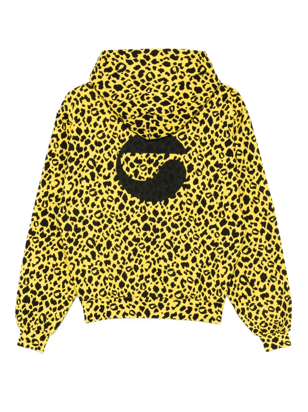 Coperni Hoodie met luipaardprint - Geel