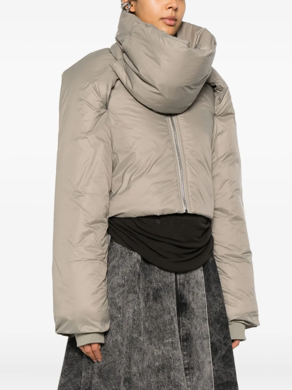 Rick Owens DRKSHDW Jack met rits Grijs