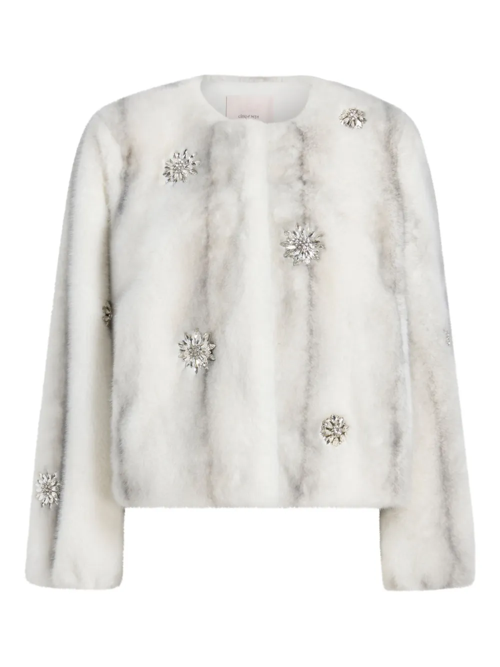 Cinq À Sept Benson Embellished Jacket In White