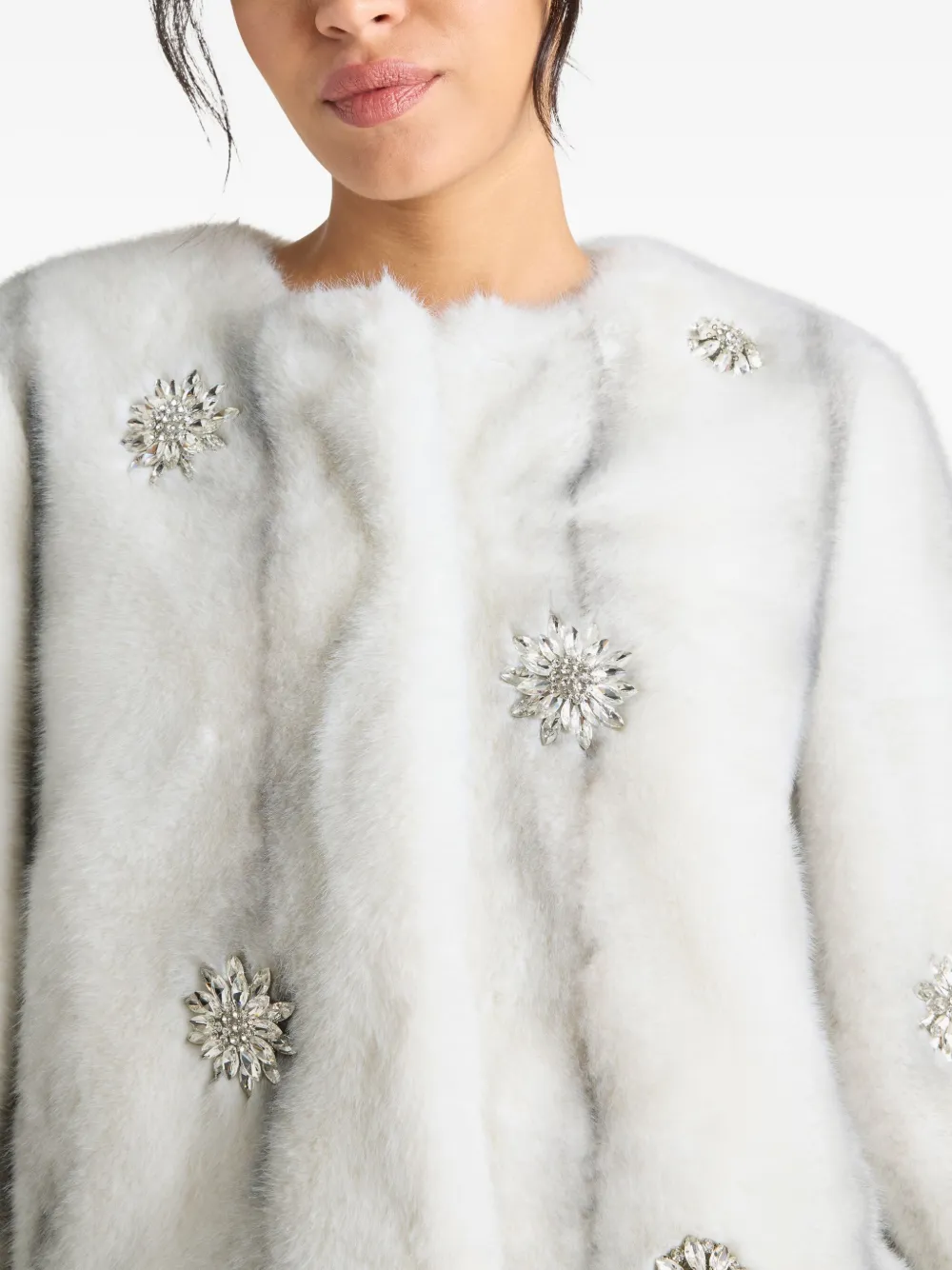 Cinq À Sept Benson Embellished Jacket In White