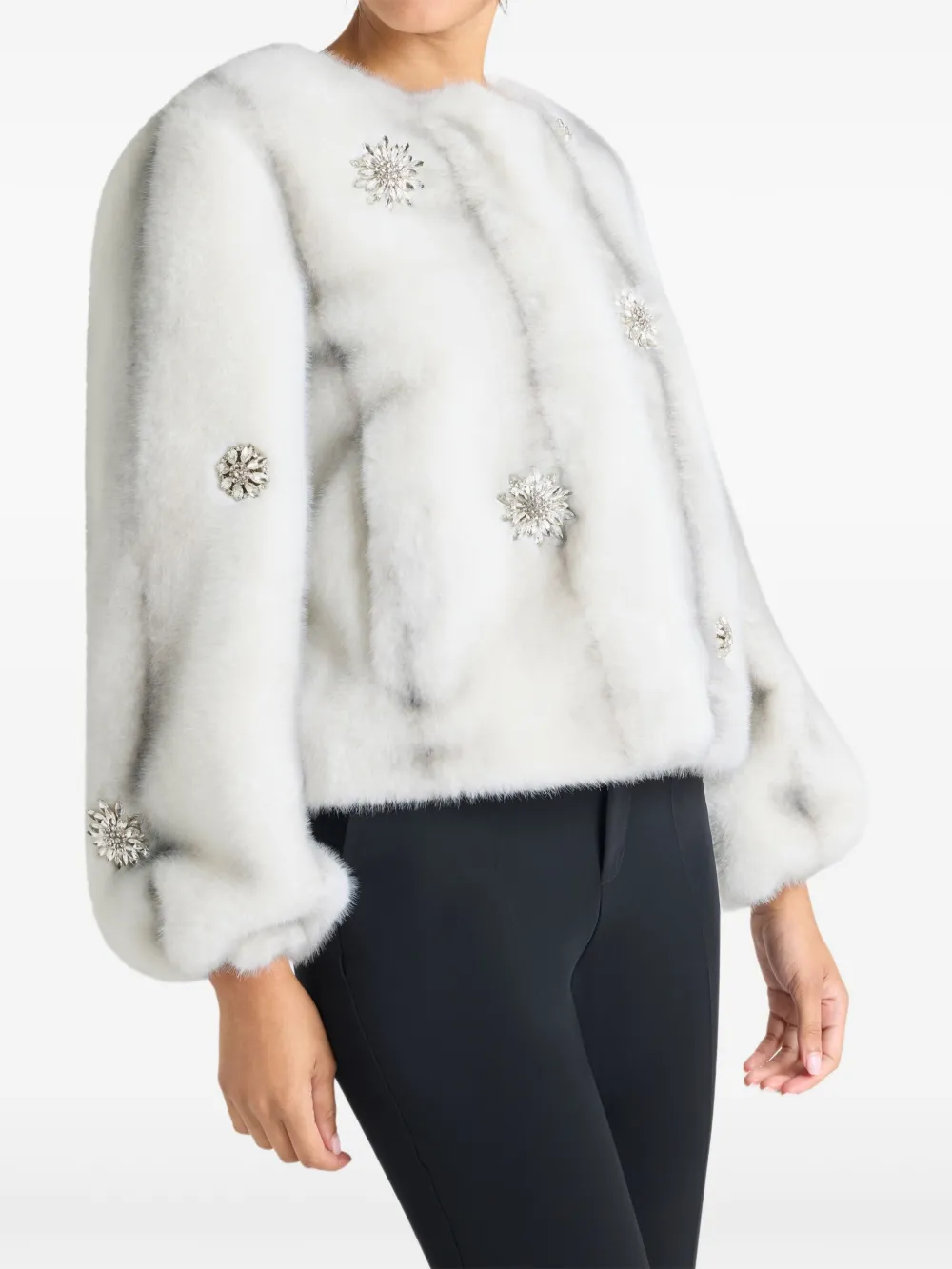 Cinq À Sept Benson Embellished Jacket In White