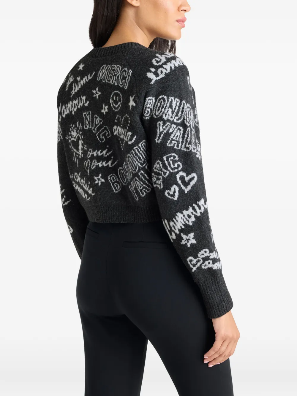 Cinq A Sept Millie Love Doodles vest Grijs