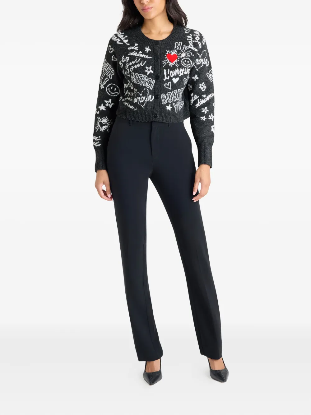 Cinq A Sept Millie Love Doodles vest Grijs