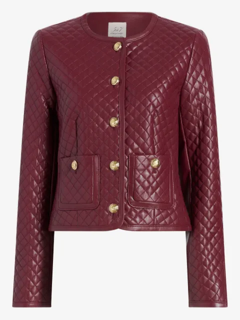Cinq A Sept Brooke quilted button jacket