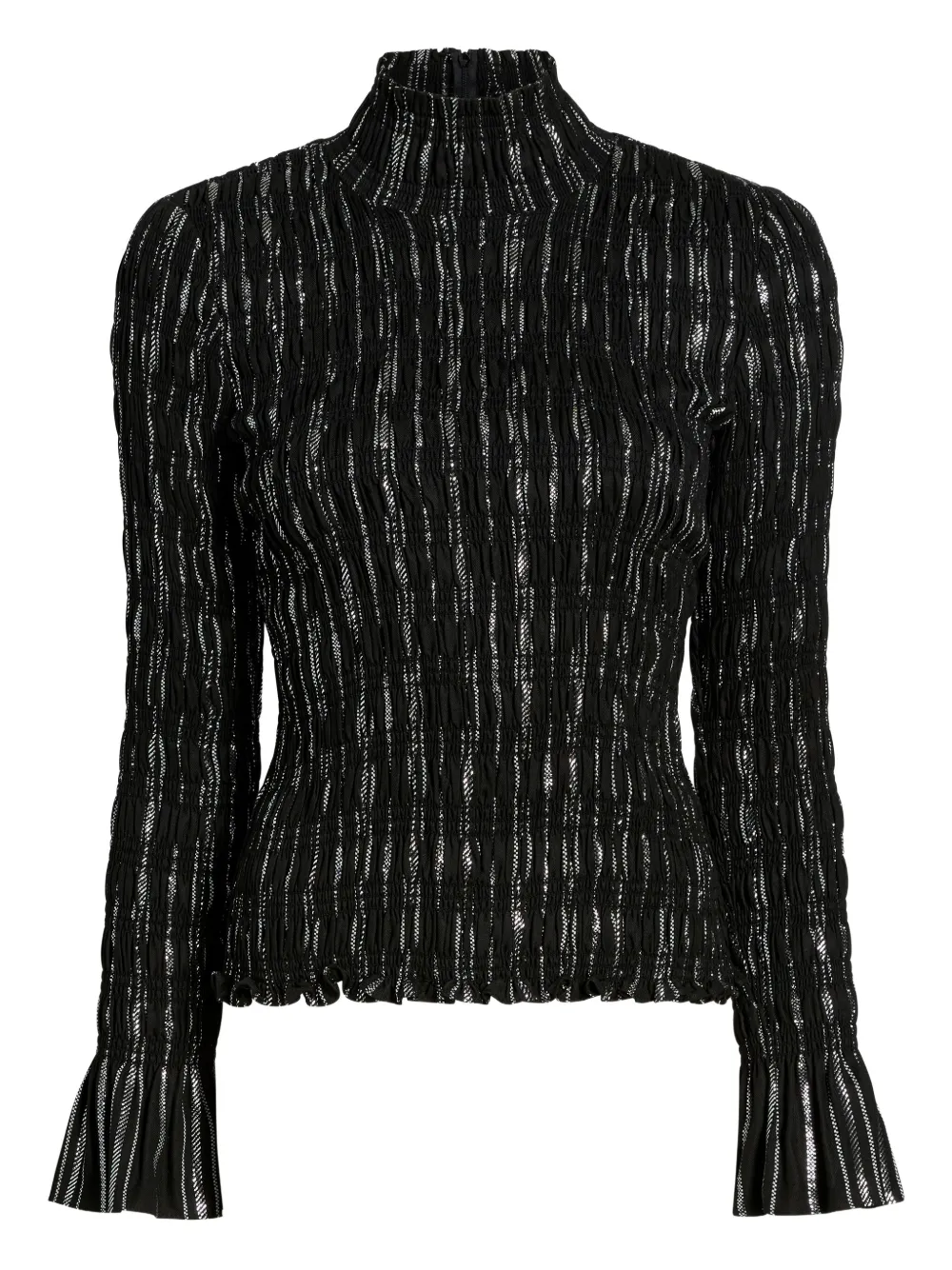 Cinq A Sept Cooper top met ruches Zwart