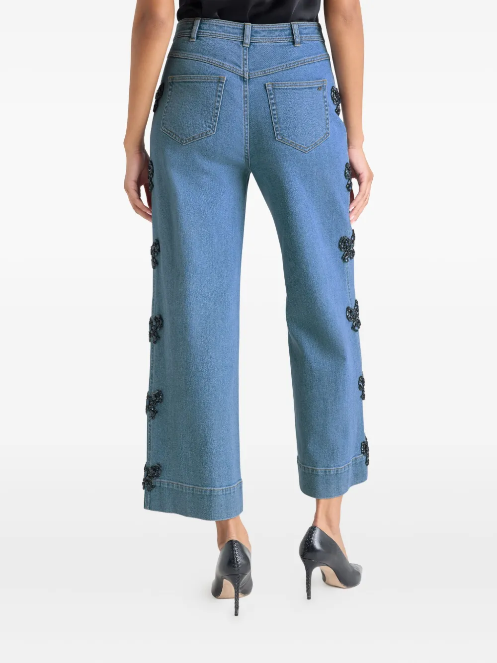 Cinq A Sept Betsy jeans met strikdetail Blauw