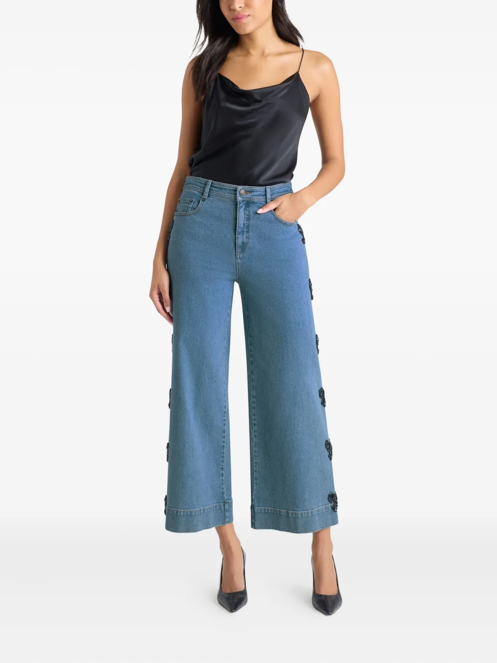 Cinq A Sept Betsy jeans met strikdetail - Blauw