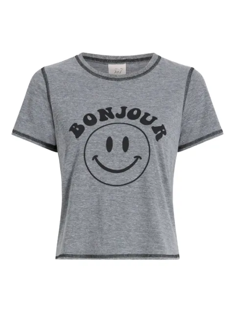 Cinq A Sept Bonjour Smiley T-shirt
