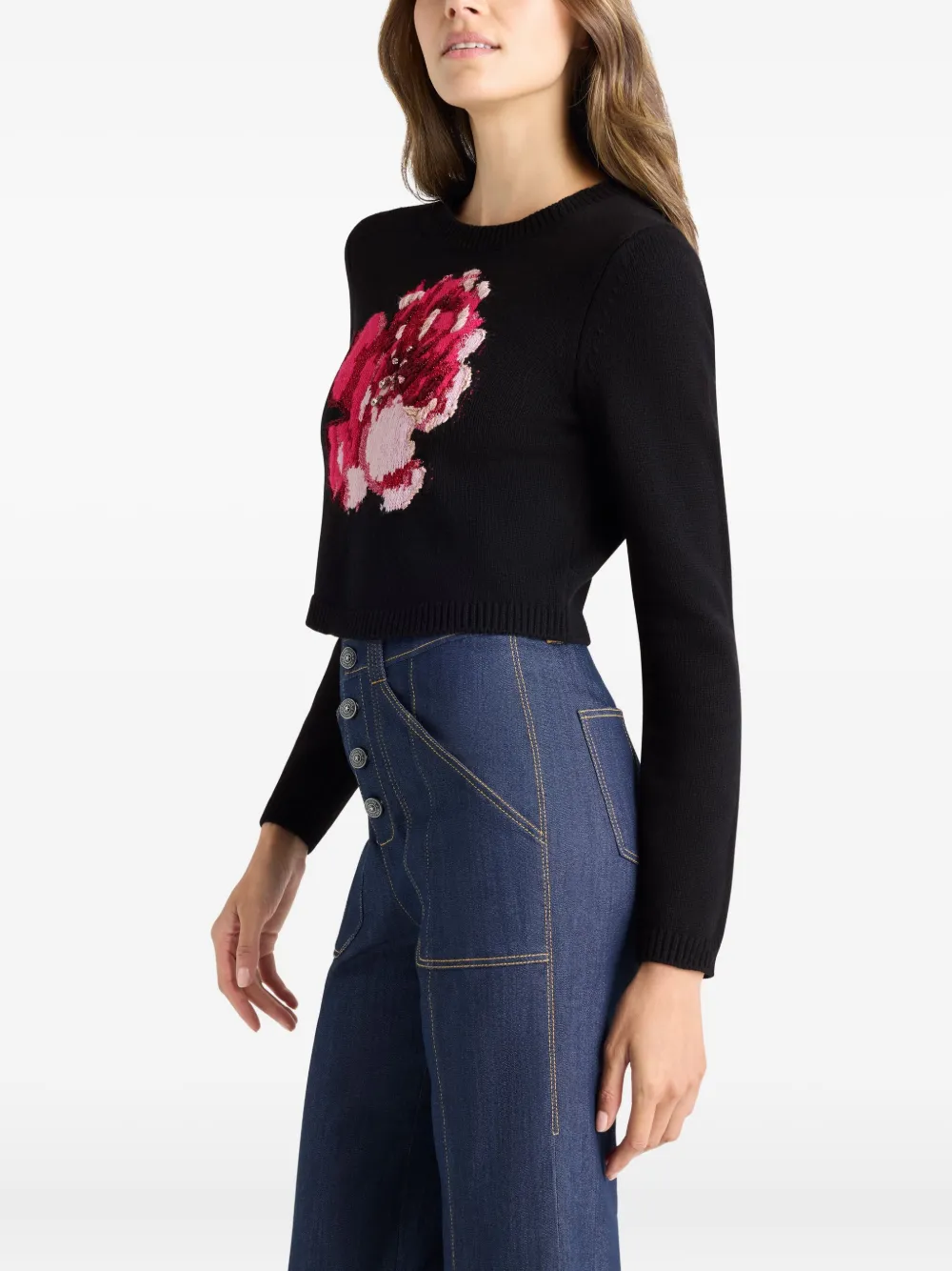 Cinq A Sept Issa trui met roos Zwart