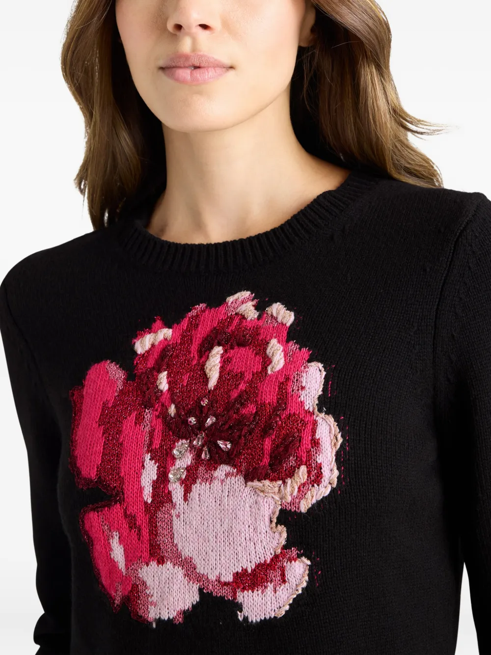 Cinq A Sept Issa trui met roos Zwart