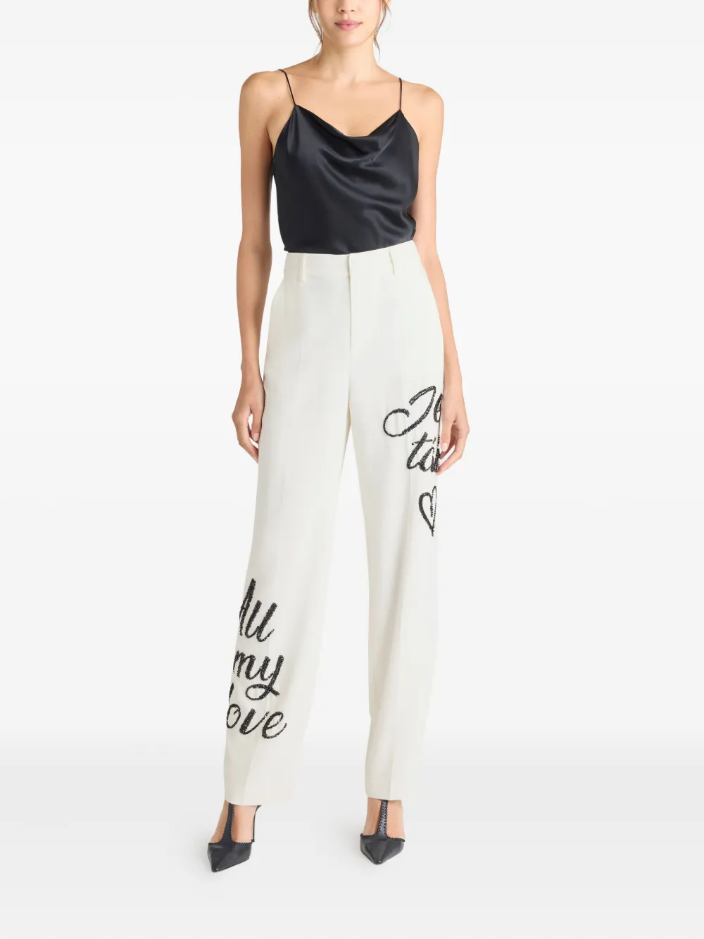 Cinq A Sept Love Letter Collins broek - Wit
