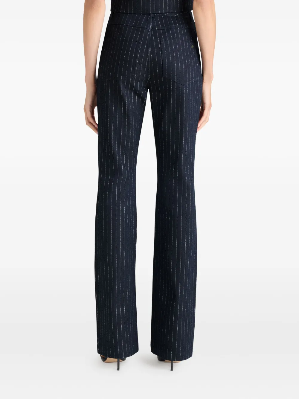 Cinq A Sept Shailene broek met krijtstreep Blauw