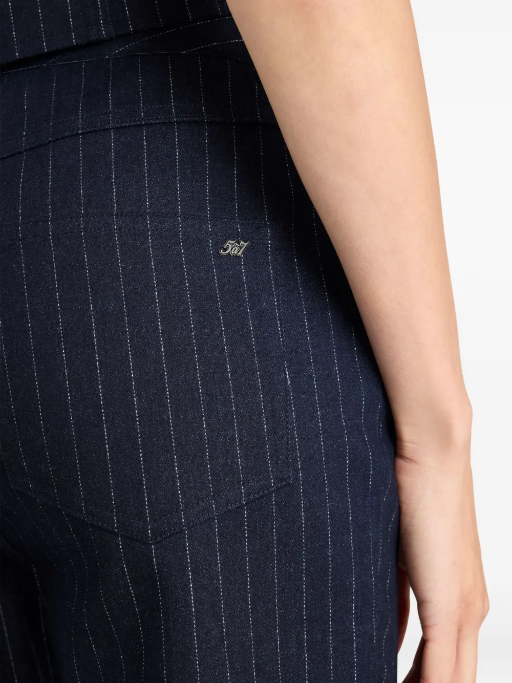 Cinq A Sept Shailene broek met krijtstreep Blauw