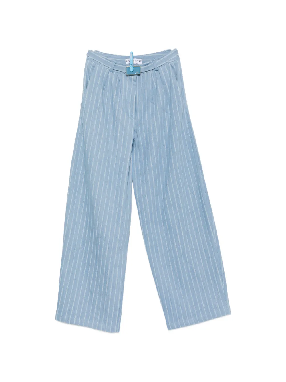Rowen Rose striped wide-leg jeans - Blu