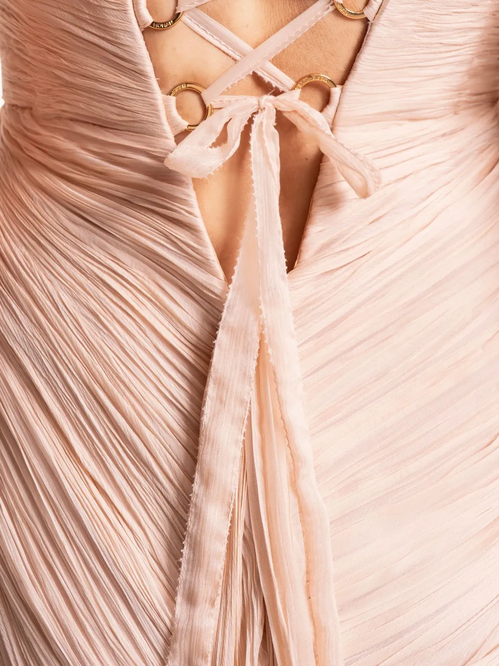 Florencia One-Shoulder Lace-Up Dress