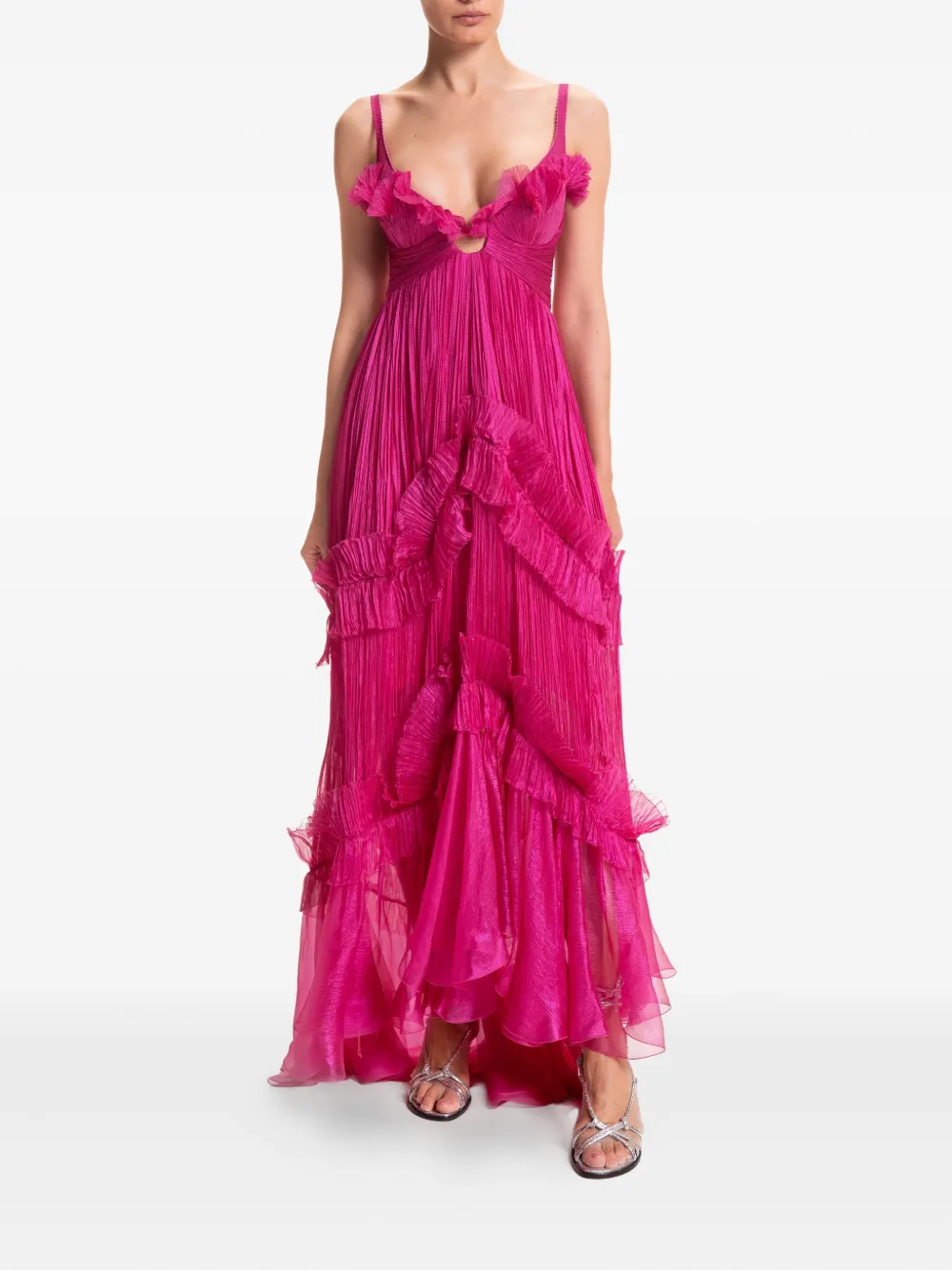  Maria Lucia Hohan Matea Ruffled Dress - Pink 