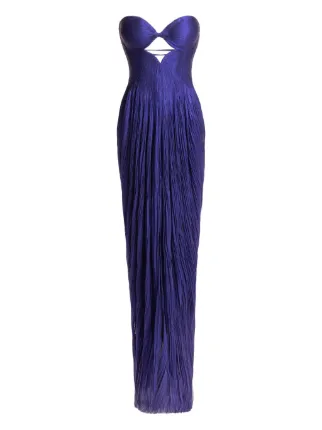Maria Lucia Hohan Stephanie cut-out lace-up Maxi Dress | Purple | FARFETCH  CA