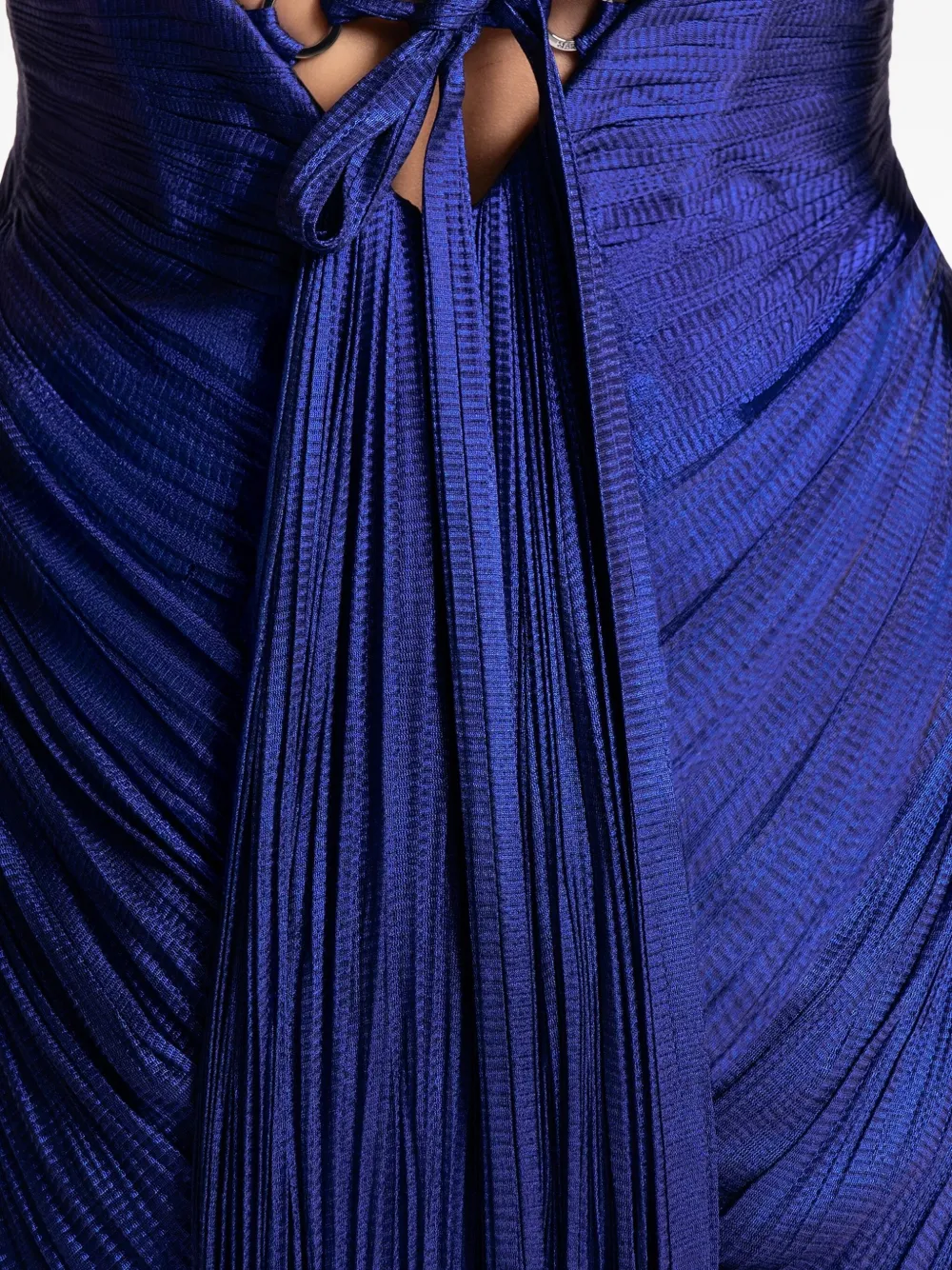 Maria Lucia Hohan Stephanie Cut-out Lace-up Dress In Purple