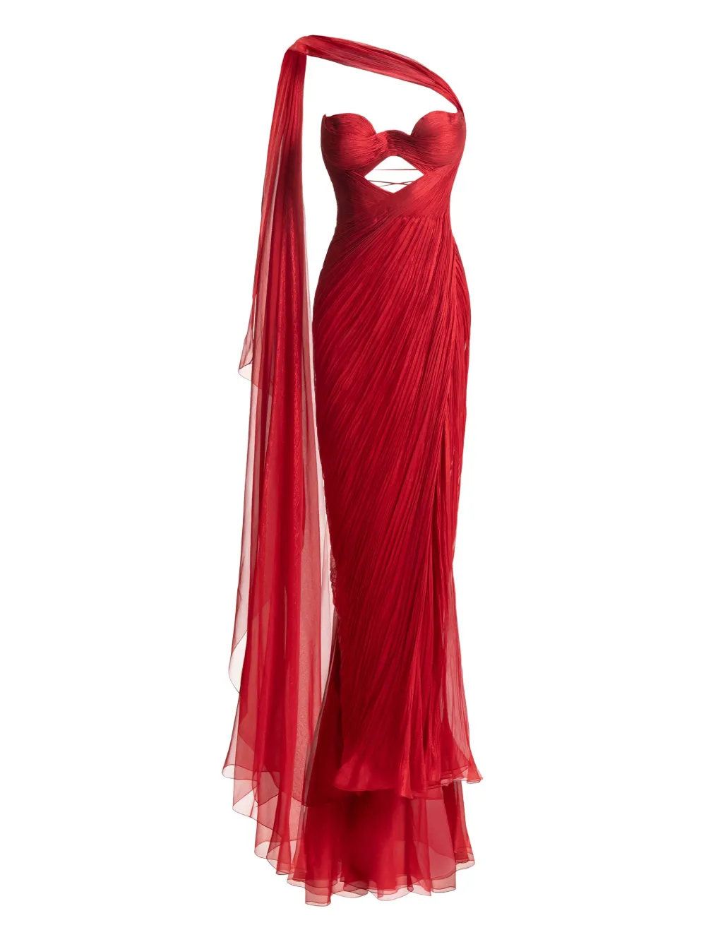 Maria Lucia Hohan Abito da sera Yasmine con dettaglio cut-out - Rosso