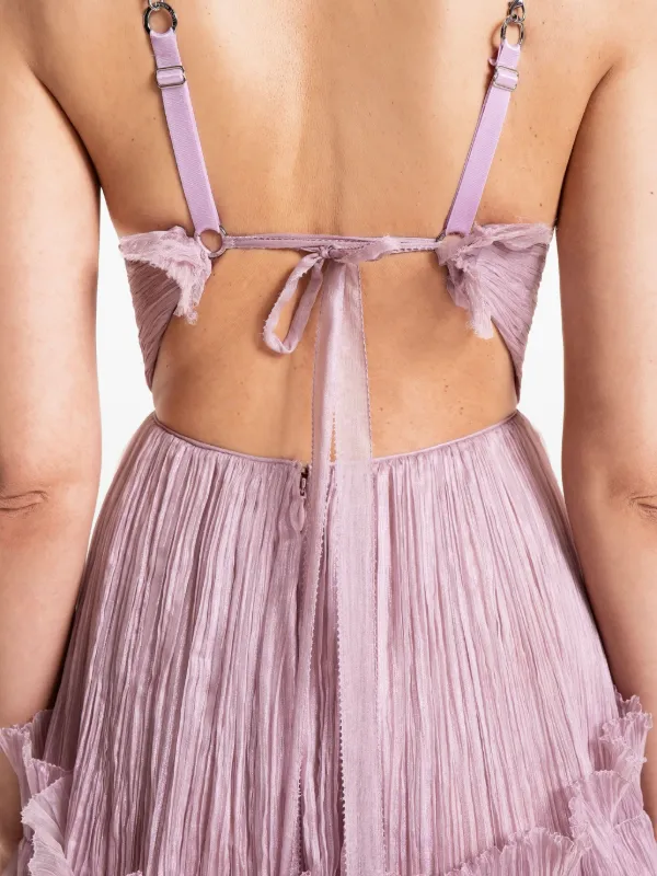 Maria Lucia Hohan Yarinna Ruffled Asymmetrical Dress | Pink | FARFETCH