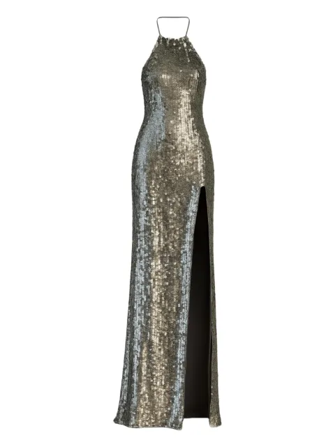 The New Arrivals Ilkyaz Ozel robe longue à ornements de sequins