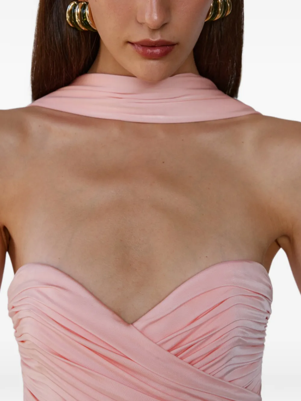 The New Arrivals Ilkyaz Ozel Amanda avondjurk met hartvormige hals - Roze