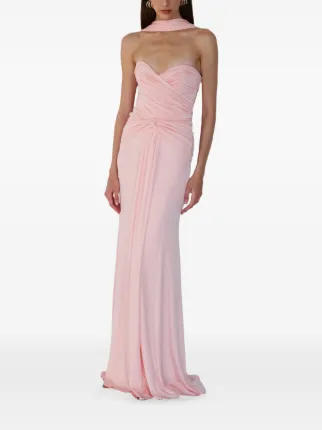 new arrivals pink dress The New Arrivals Ilkyaz Ozel, Sisu bow-detail satin gown, Women, Pink, US 4, Dresses, Materialmix