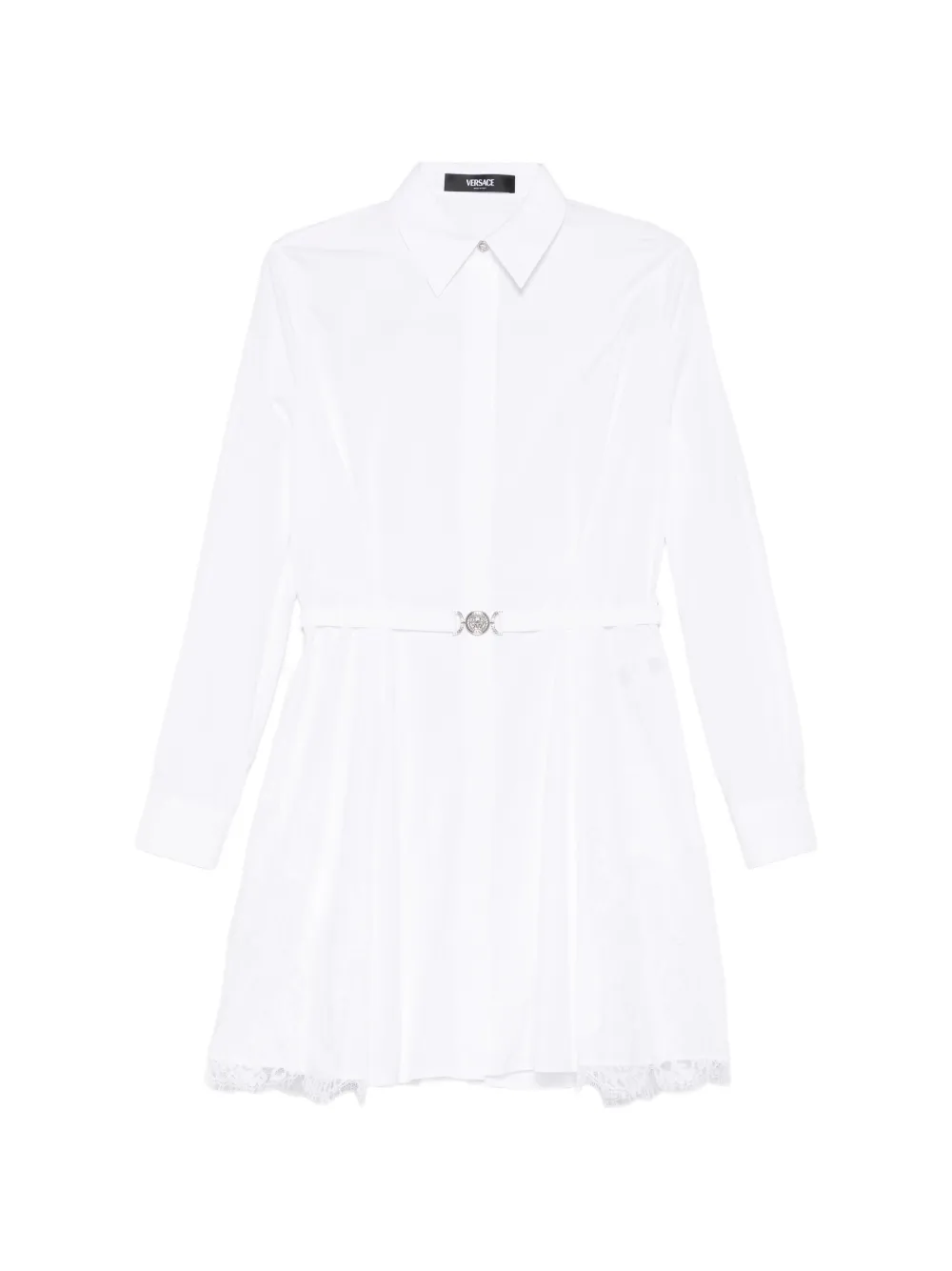 Versace lace insert mini dress - Bianco