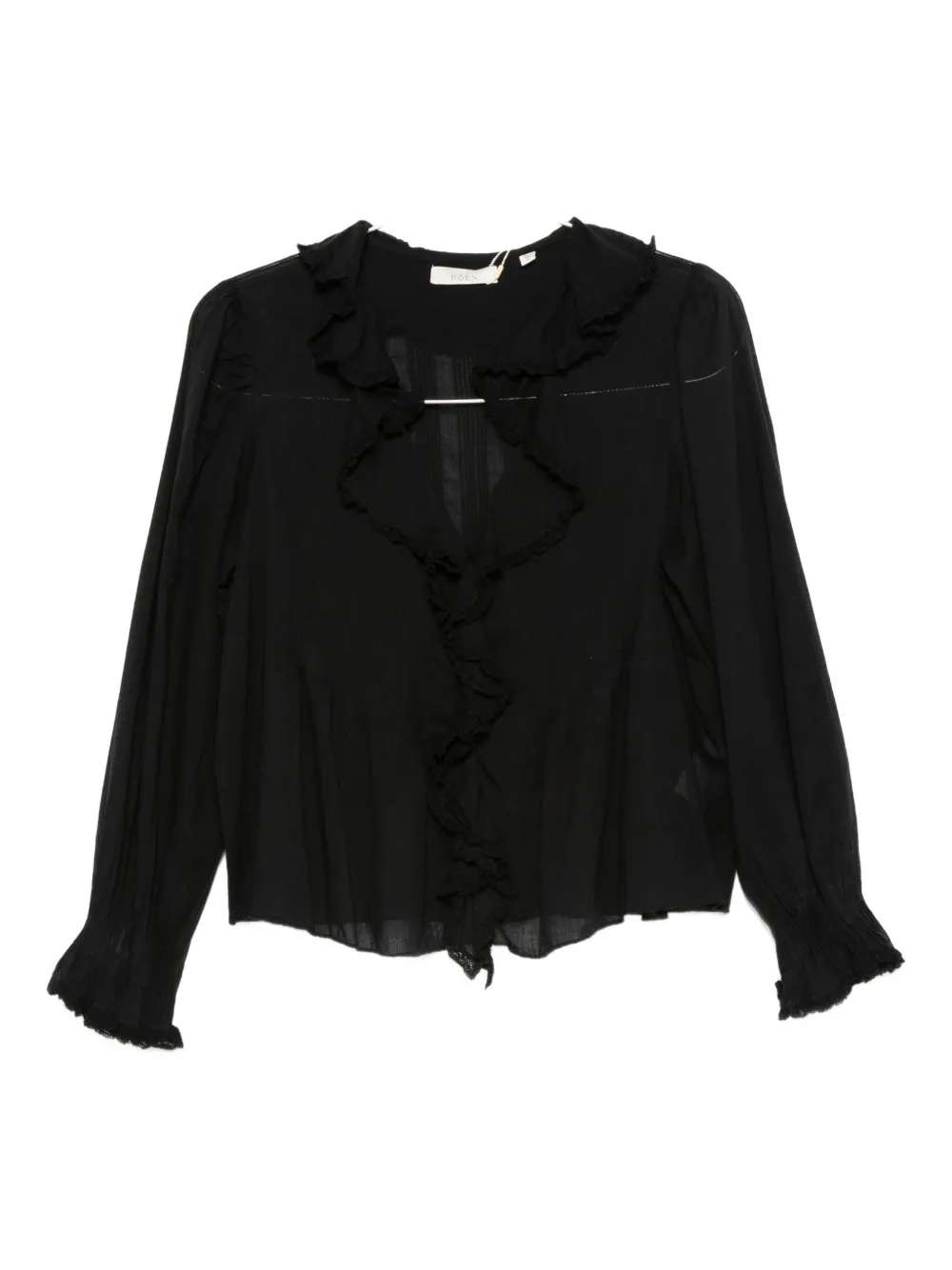 Doen Hardy Long Sleeve Blouse In Black